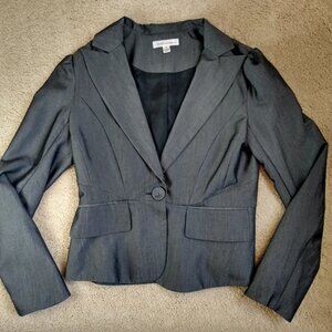 John Paul Richard Gray Blazer Jacket Top Sz Small Career Suit Lined EUC Lapel